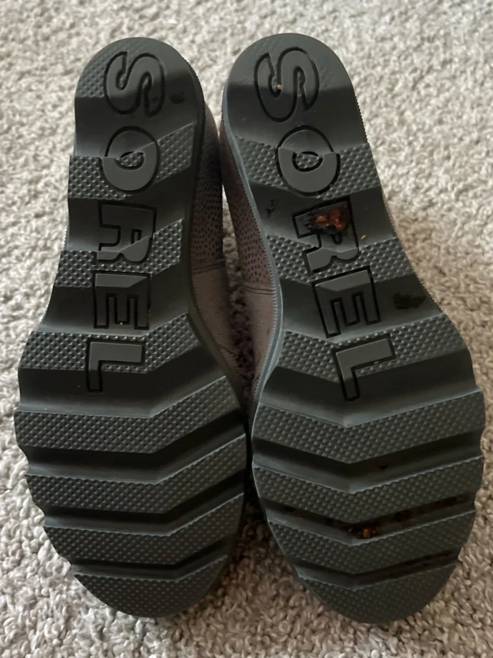 Sorel Kids Gray Suede Chelsea Booties